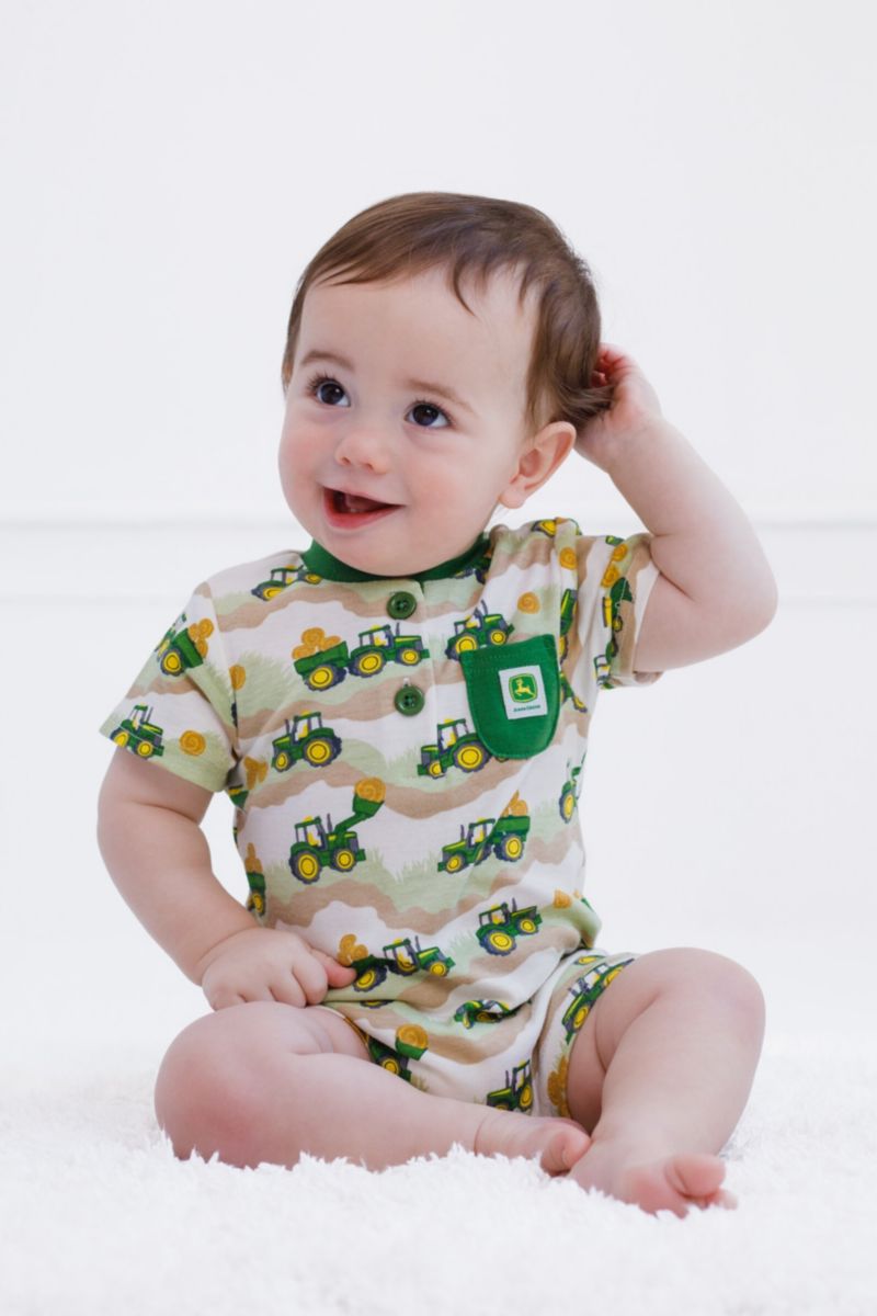 Baby Boys One Piece Short Sleeve Romper