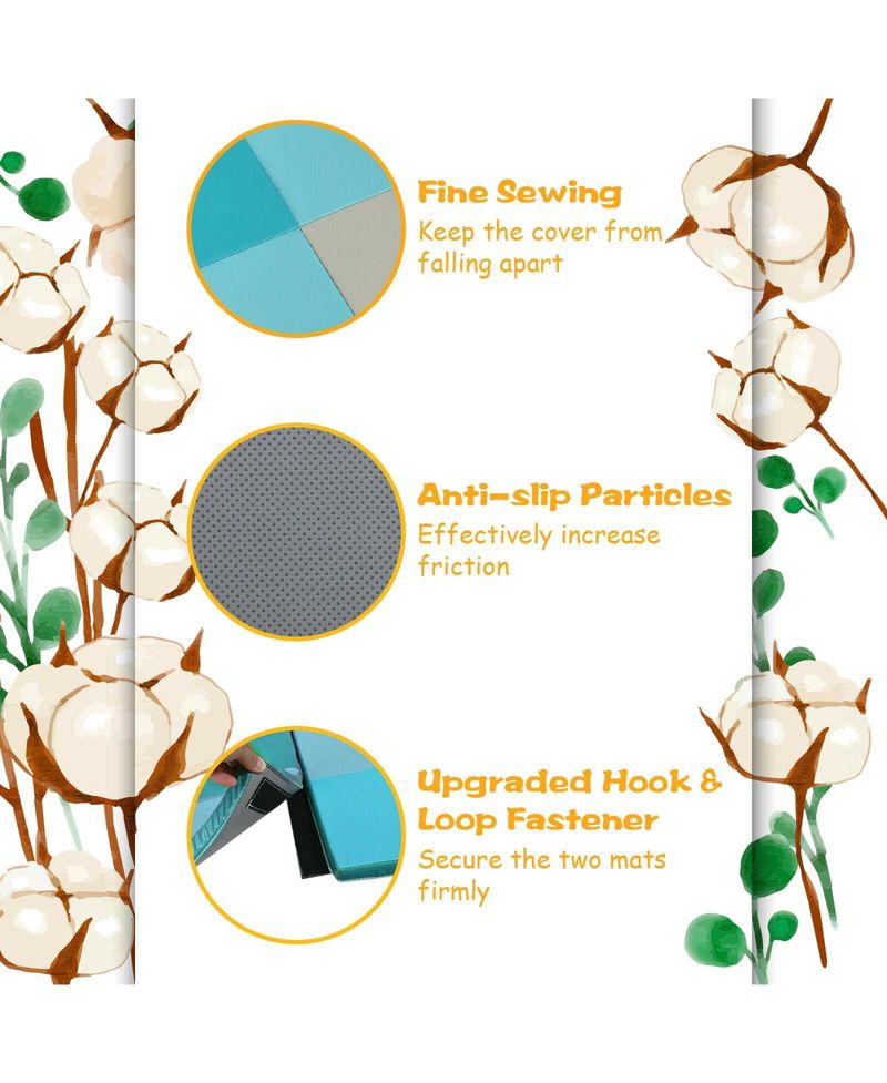 Baby Foldable Foam Playmat, 58" x 58"