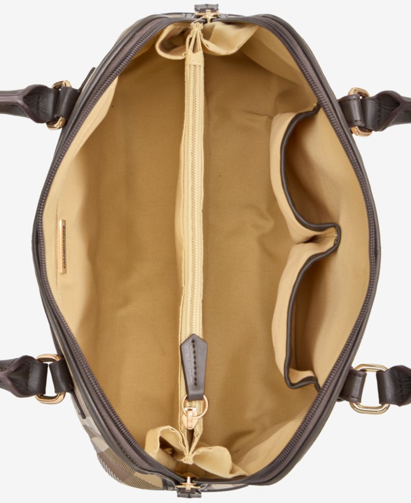 Plaid Detailed Dome Satchel