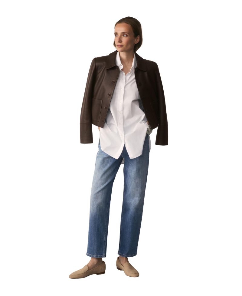 Women's Claudia Cotton-Blend Oversized Long-Sleeve Button-Down Shirt
