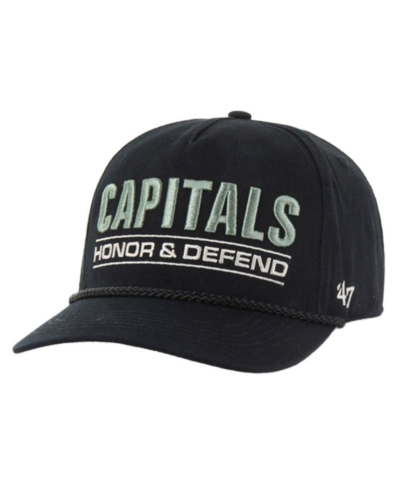 Men's Black Washington Capitals OHT Military Appreciation Homeland Honor and Defend Hitch Adjustable Hat