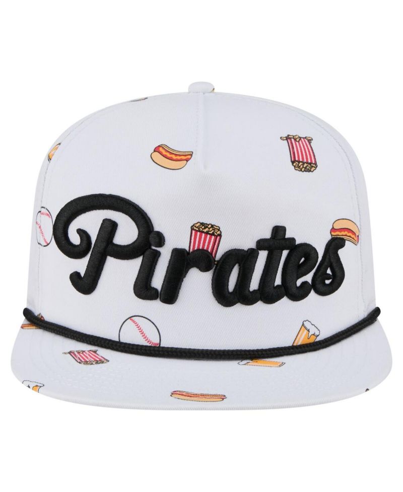 Men's White Pittsburgh Pirates Team Cheer Rope 19TWENTY Adjustable Hat