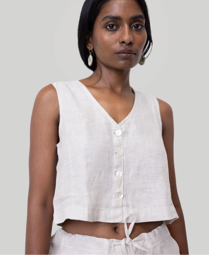 Women's Cropped vest shirt