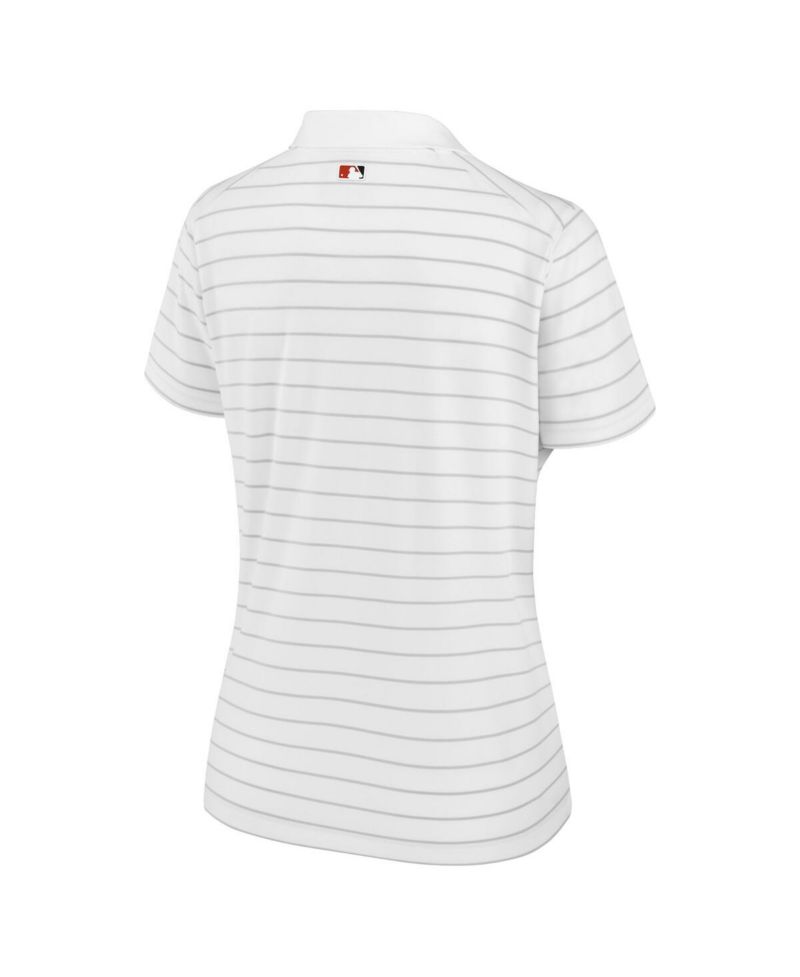 Women's White Baltimore Orioles Authentic Collection Victory Performance Polo Shirt