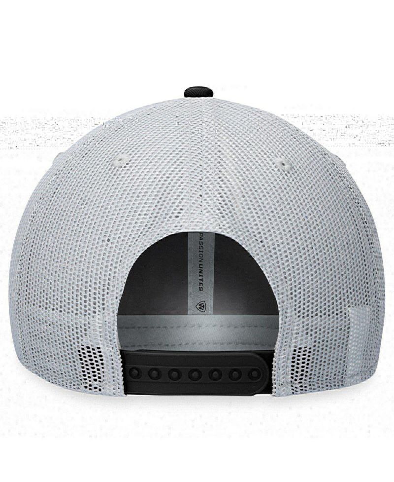 Men's Black, Gray Alabama State Hornets Aurora Trucker Adjustable Hat