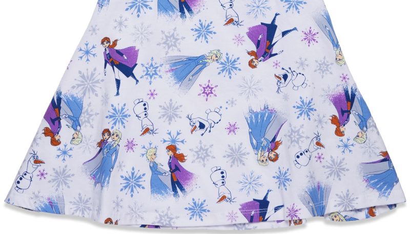 Little Girls Disney Elsa Princess Anna Olaf Christmas Skater Dress to