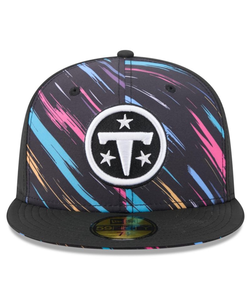 Men's Black Tennessee Titans 2026 NFL Cruical Catch 59FIFTY Fitted Hat