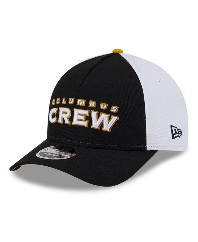 Men's Black/White Columbus Crew 2025 Jersey Hook 9FORTY M-Crown Adjustable Hat