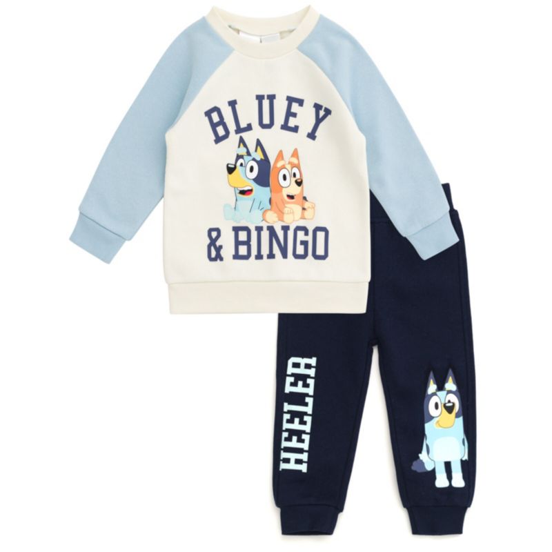 Girls 2-Piece Fleece Sweatshirt and Pants Set