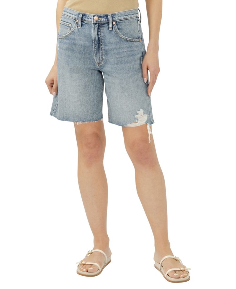 Women's Relaxed Bermuda Mid-Rise Shorts