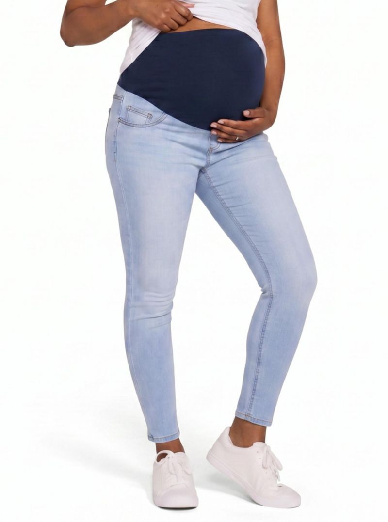Women's Motherhood Secret Fit Over the Belly Ankle Length Skinny Jeans
