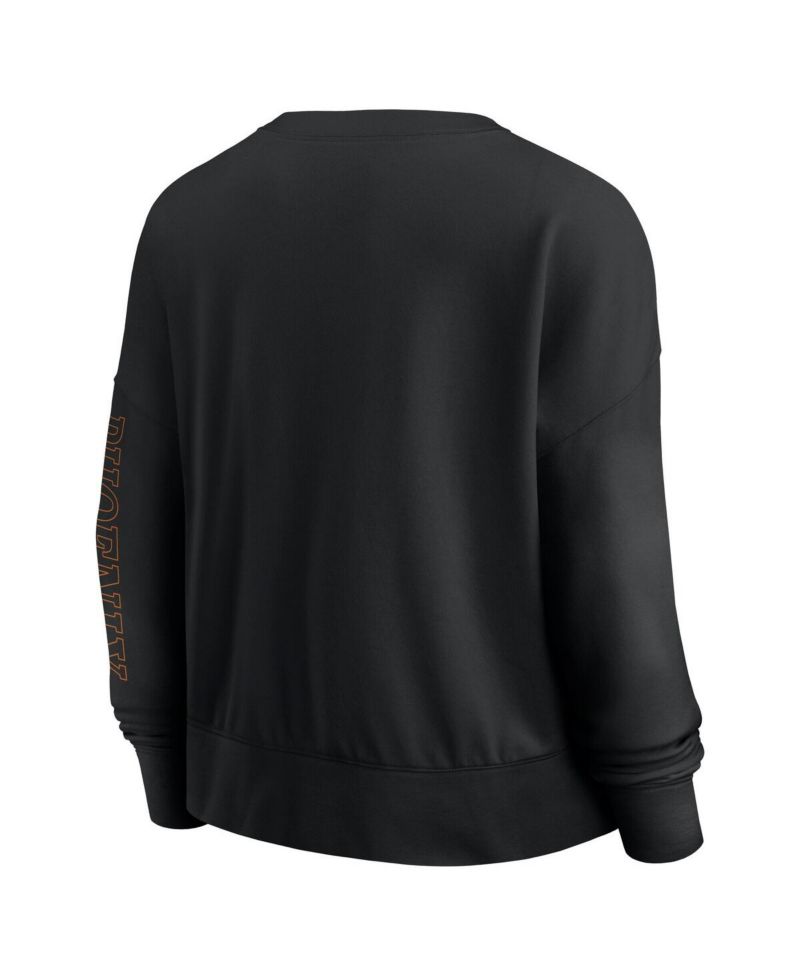 Women's Black Phoenix Suns Oversized Game Day Pullover Sweatshirt