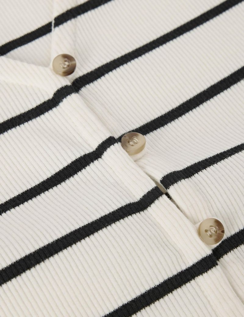 Women's Stripe Button Front Tank