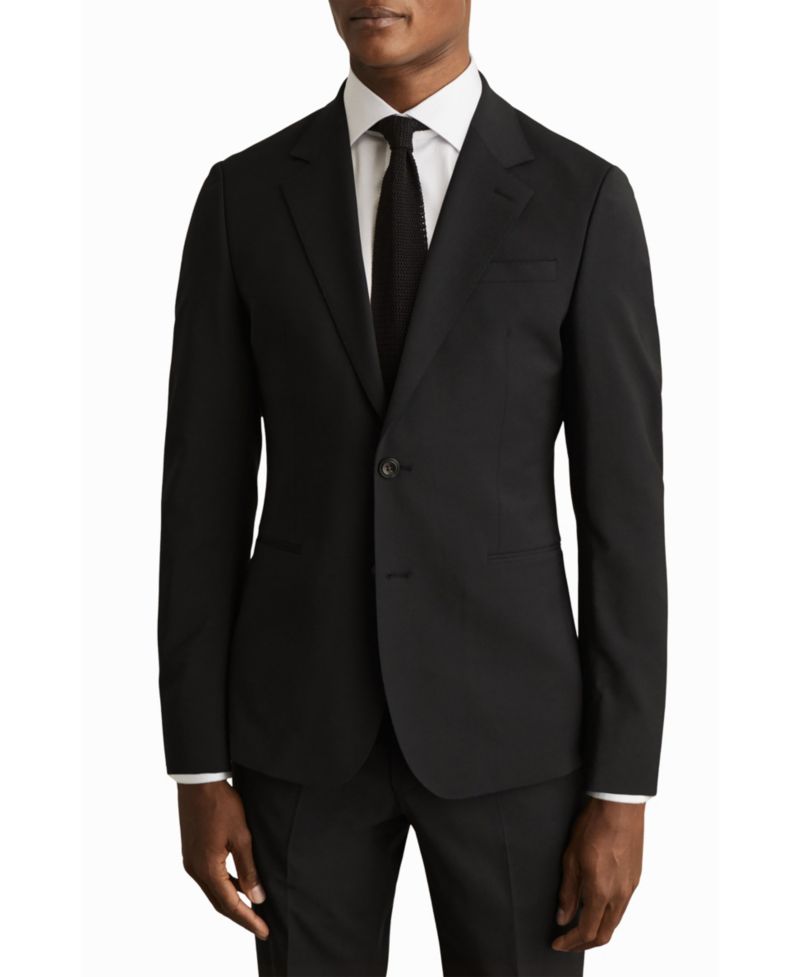 Men's Promise Tailored-Fit Wool-Blend Single-Breasted Suit Blazer
