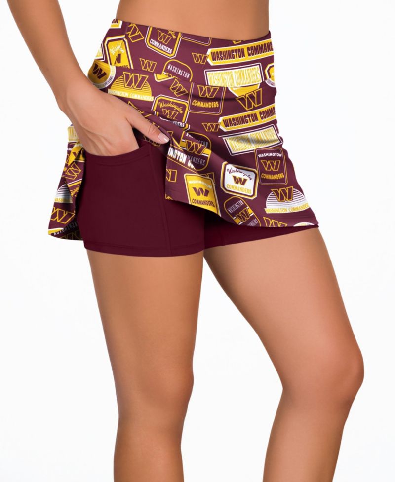 Women's Burgundy Washington Commanders Grady Allover Print Sleep Skort