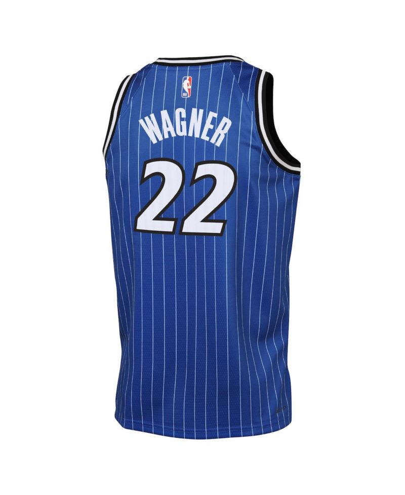 Big Boys and Girls Franz Wagner Blue Orlando Magic Icon Edition Swingman Jersey