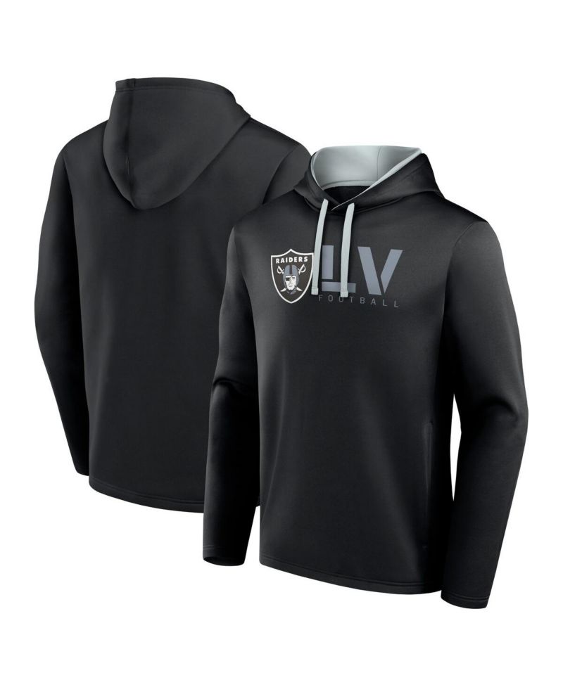Men's Black Las Vegas Raiders Head Start Pullover Hoodie