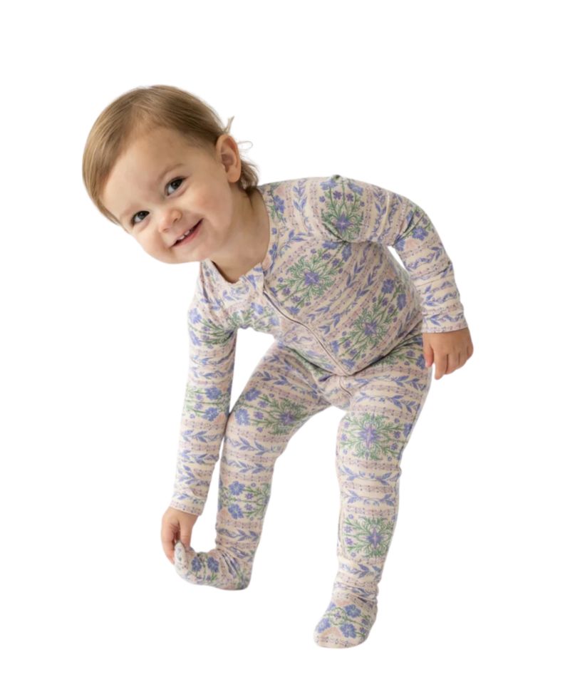 Baby Girl's Spring Cascade Bamboo Sleeper