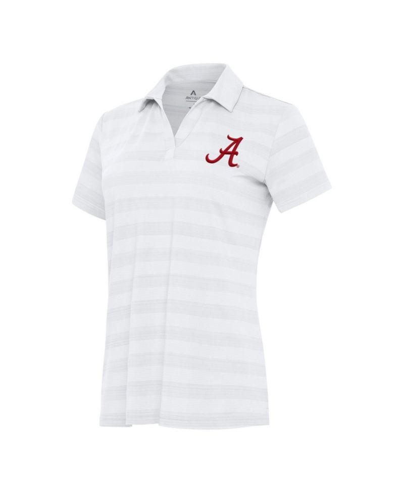 Women's White Alabama Crimson Tide Tunnel Polo Shirt