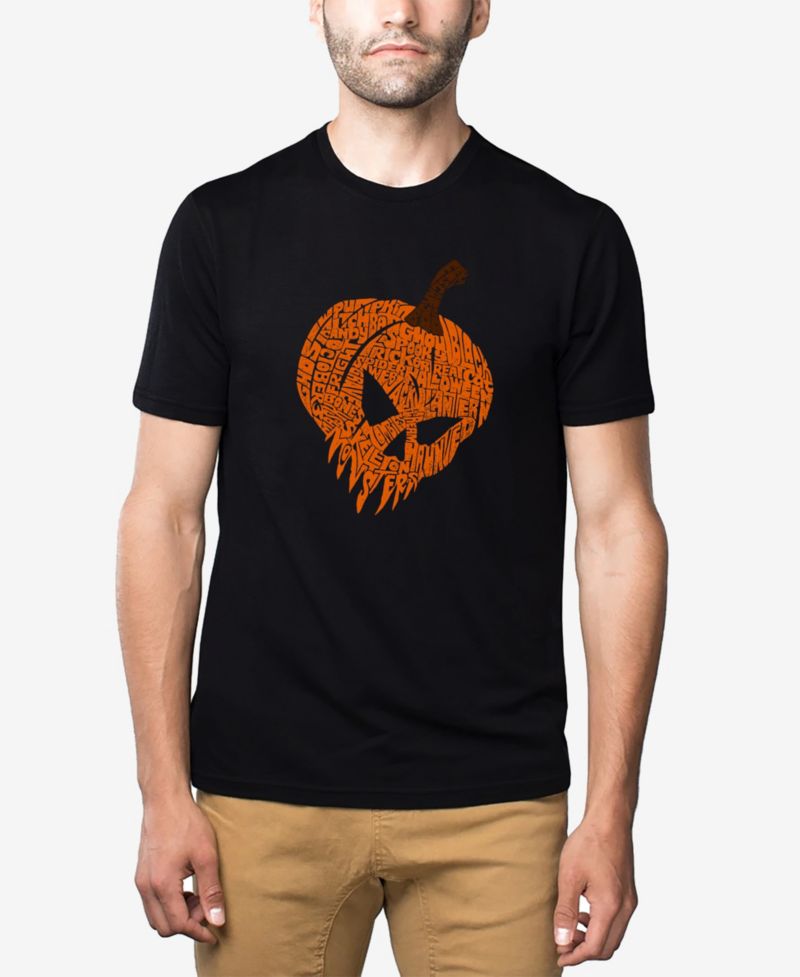 Men's Evil Pumpkin Premium Blend Word Art T-Shirt