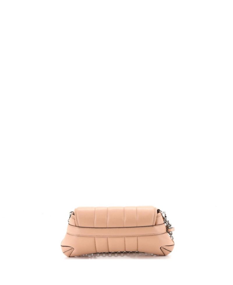Small Horsebit Chain Shoulder Bag Vertical Quilted Leather