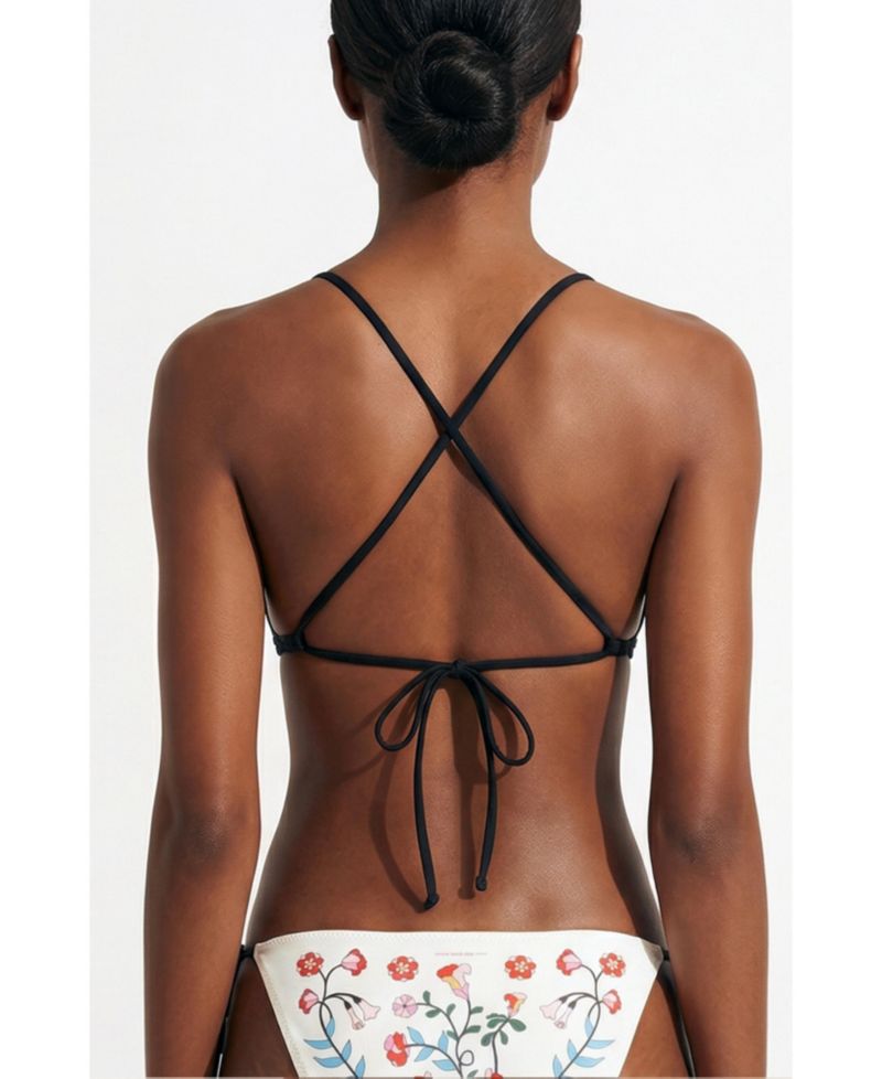 Women's Wild Rose Reversible Triangle Bikini Top