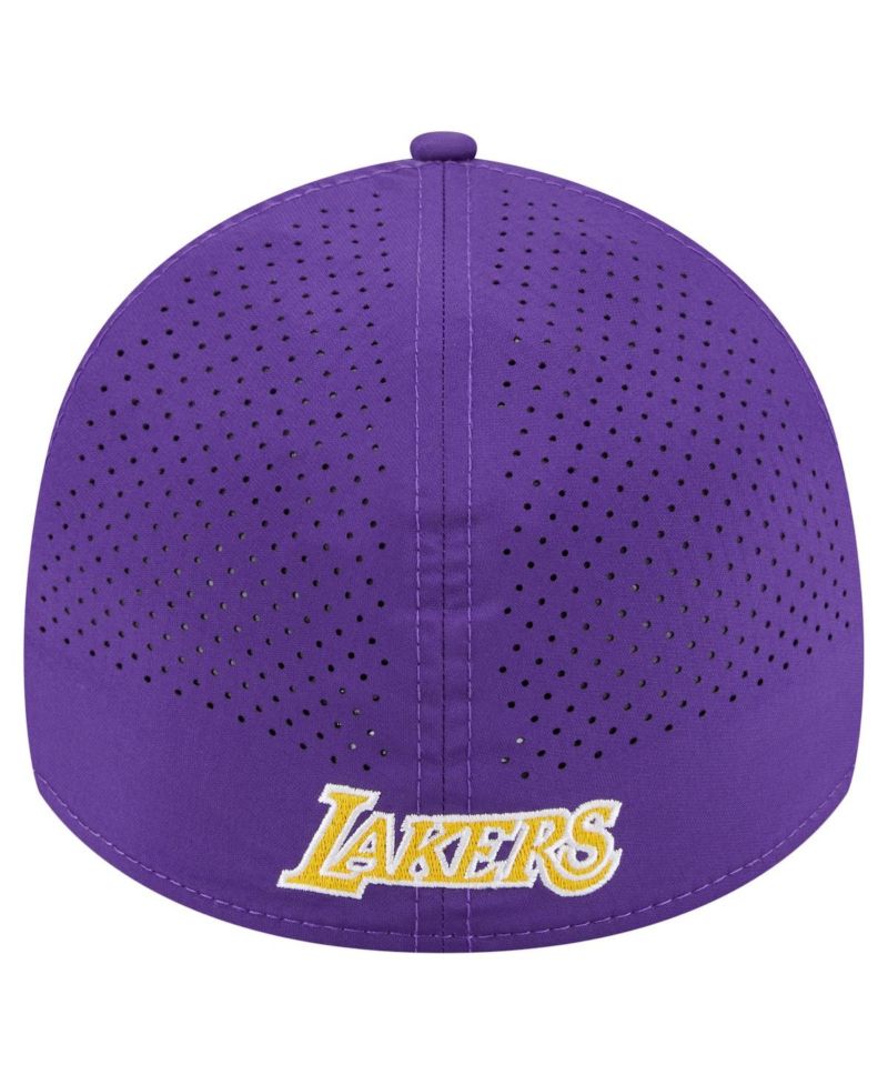 Men's Purple Los Angeles Lakers Featherweight Poly Rope Flex 39Thirty Hat