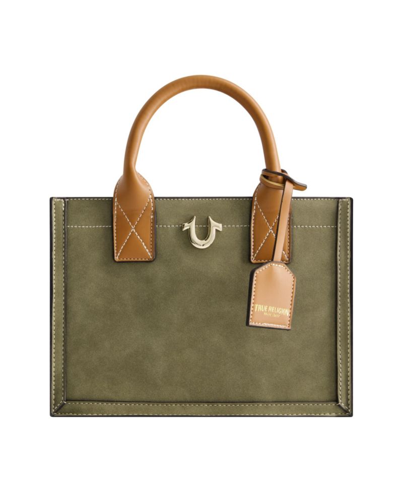 Modern Edge Suede Tote