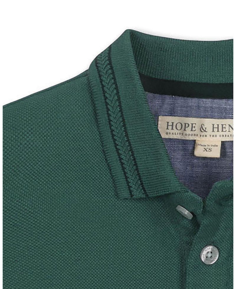 Boys' 4-20 Organic Knit Pique Polo Shirt