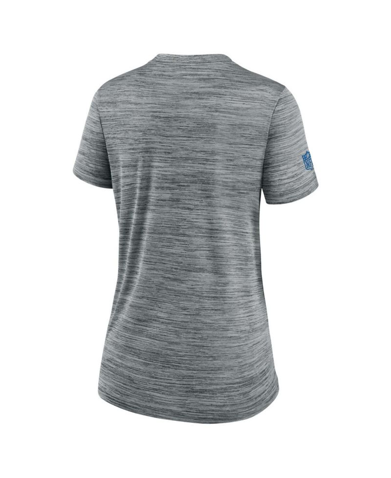 Women's Heather Gray Detroit Lions Offensive Line Velocity Performance T-Shirt
