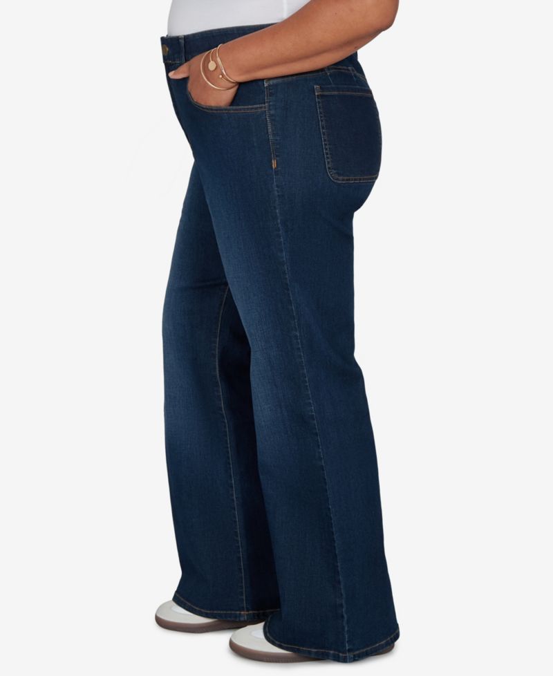 Plus Size Flare Mid-Rise Jeans