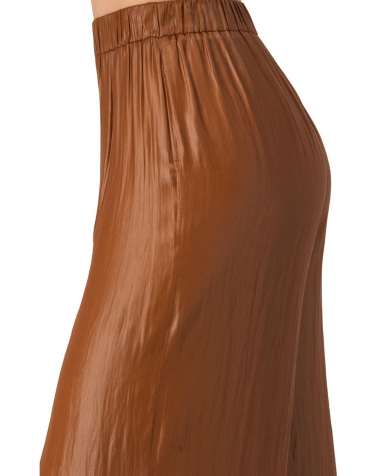 Women's Satin Wide-Leg Trousers