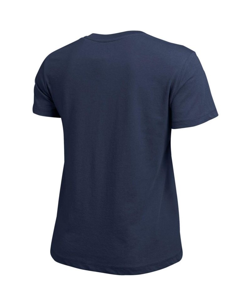 Women's Navy Auburn Tigers Arched Over Logo T-Shirt