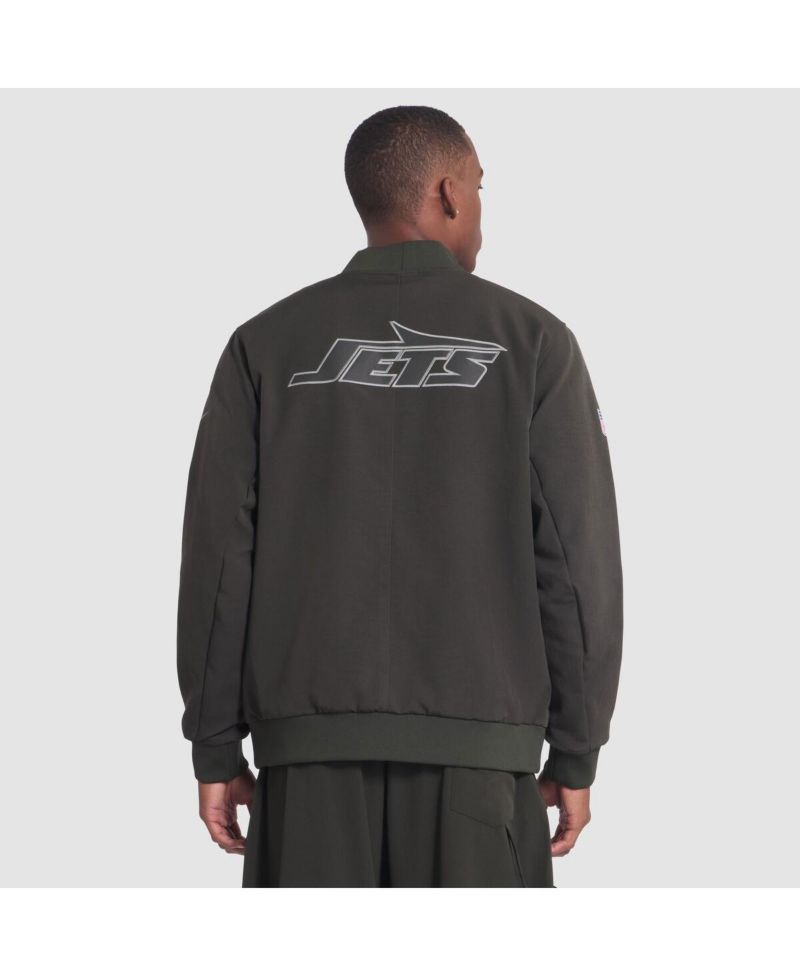 Men's Gotham Green New York Jets 2025 Rivalries Collection Sideline Full-Zip Bomber Jacket
