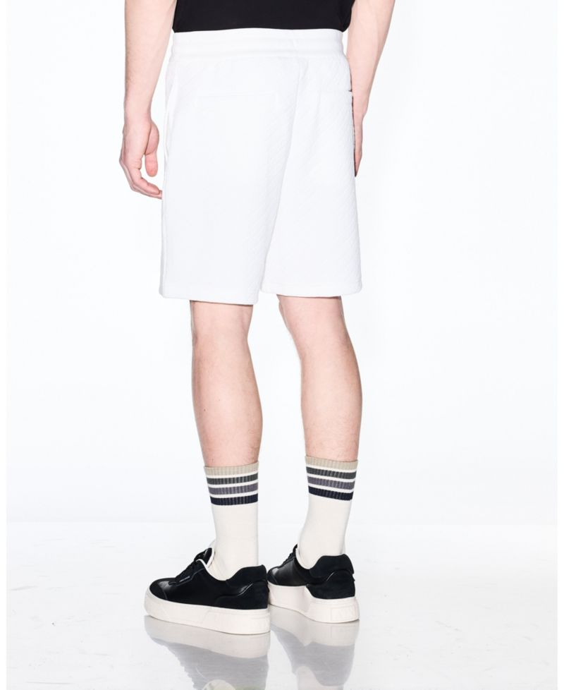 Men's Jacquard Allover Logo Fleece Short