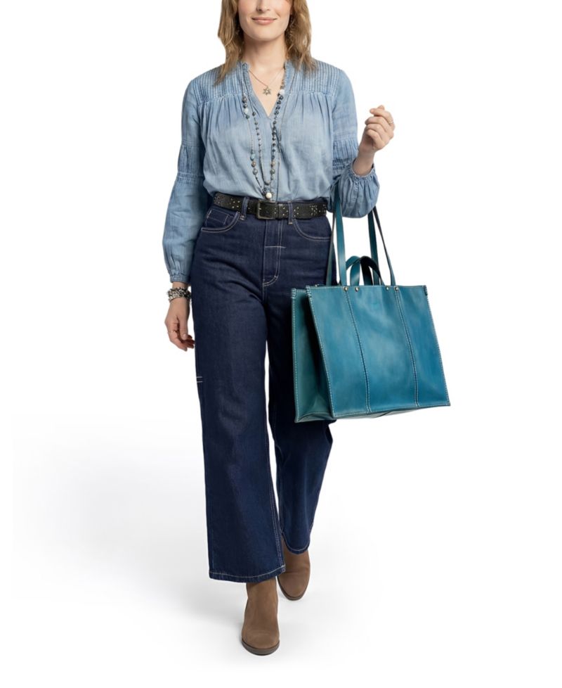 Sandstorm Extra-Large Leather Tote Bag