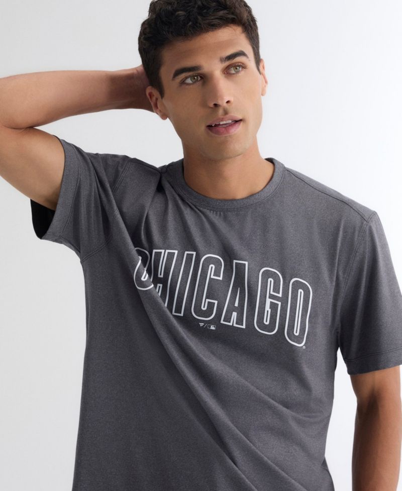 Men's Charcoal Chicago Cubs Clutch Winning Edge T-Shirt