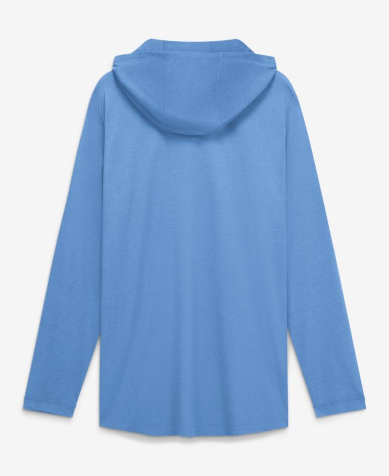 Men's Carolina Blue North Carolina Tar Heels Primetime Pattern Tri-Blend Dri-FIT Long Sleeve Hooded T-Shirt