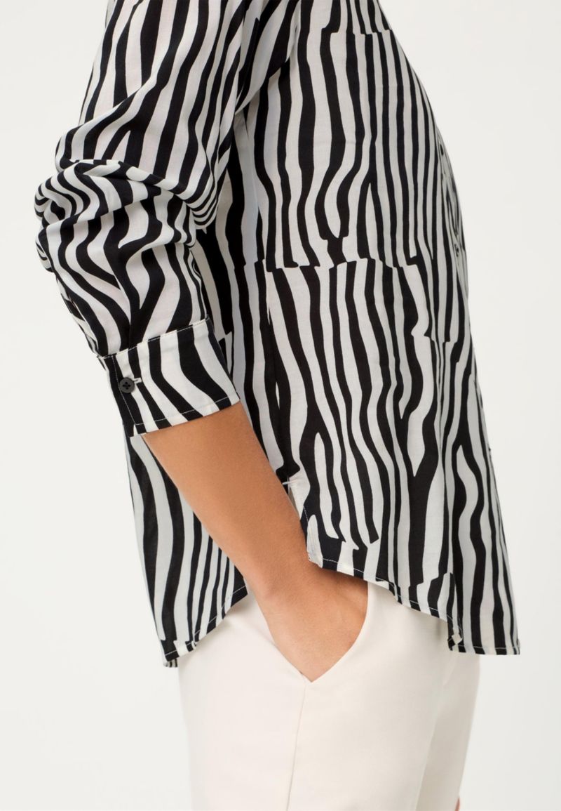 Women's Modern Zebra Shirt