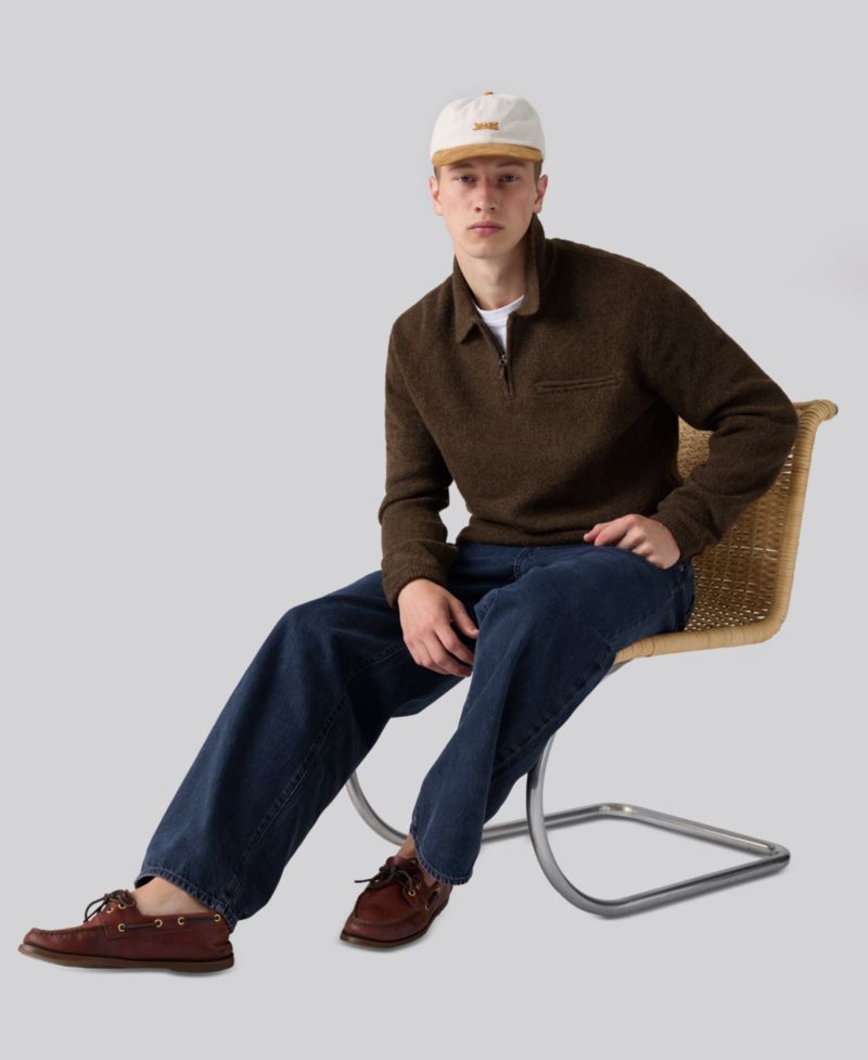 Men's Boulder Quarter-Zip Regular-Fit Sweater