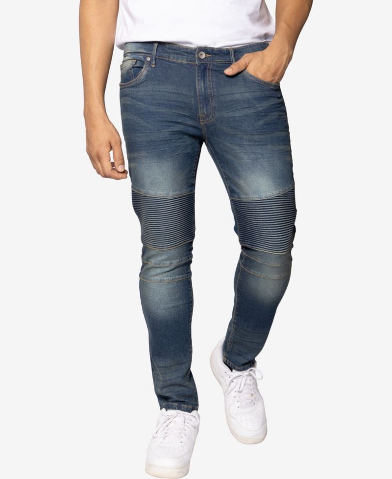 RAW X Men's Skinny Fit Moto Jeans