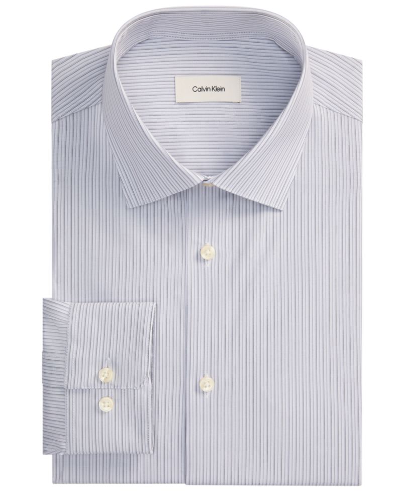 Men's Performance Wrinkle-Free Round Cuff Dress Shirt