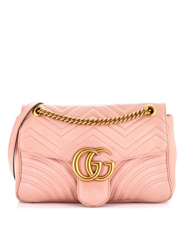 Medium GG Marmont Flap Bag Matelasse Leather