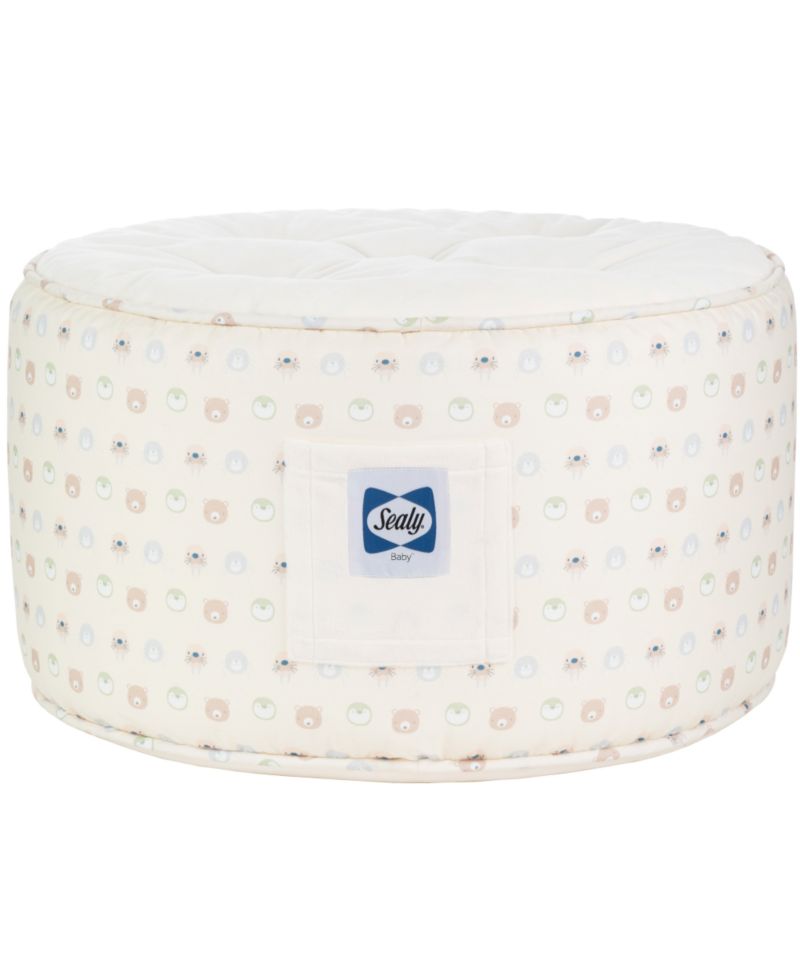 Toddler Sealy Pouf - Beige Animal Faces