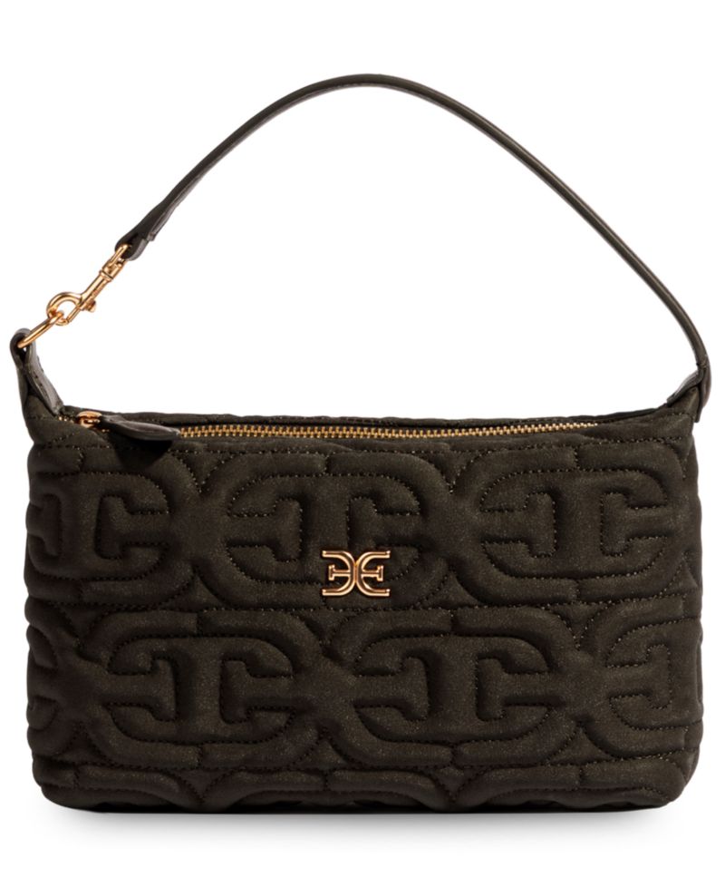 Ethyl Quilted Zip-Top Demi Small Shoulder Handbag