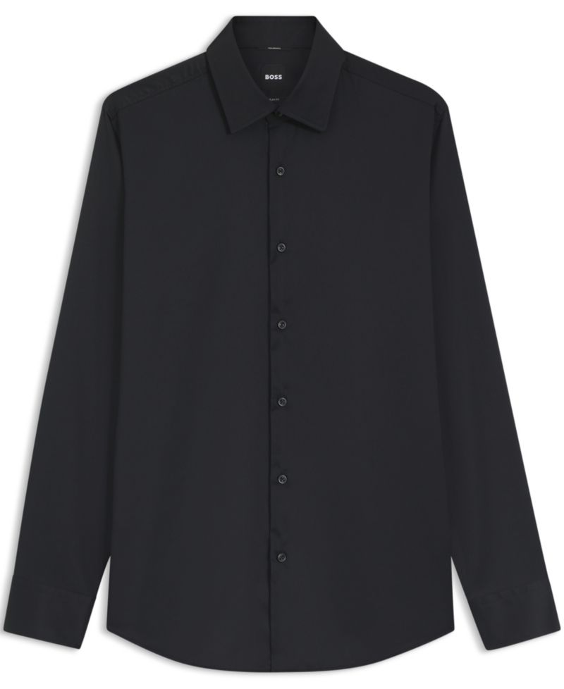 Men's Performance-Stretch Twill Slim-Fit Dress Shirt