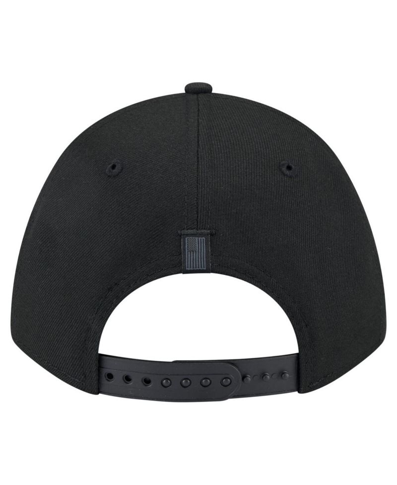 Men's Black Chicago Bulls Game Day Flag A-Frame 9FORTY Adjustable Hat