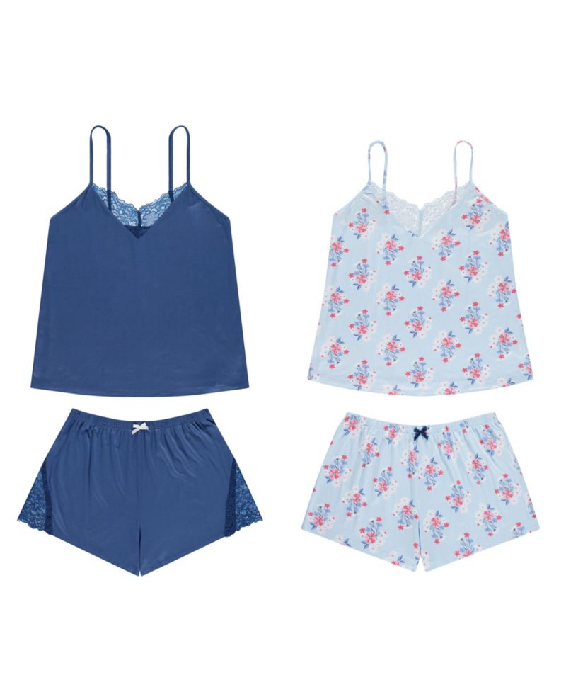 Women's Stacy 4-Piece. Mix & Match PJ Set