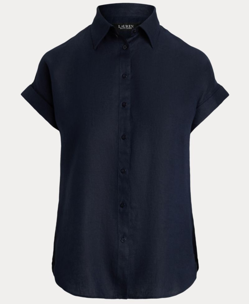 Dolman-Sleeve 100% Linen Shirt