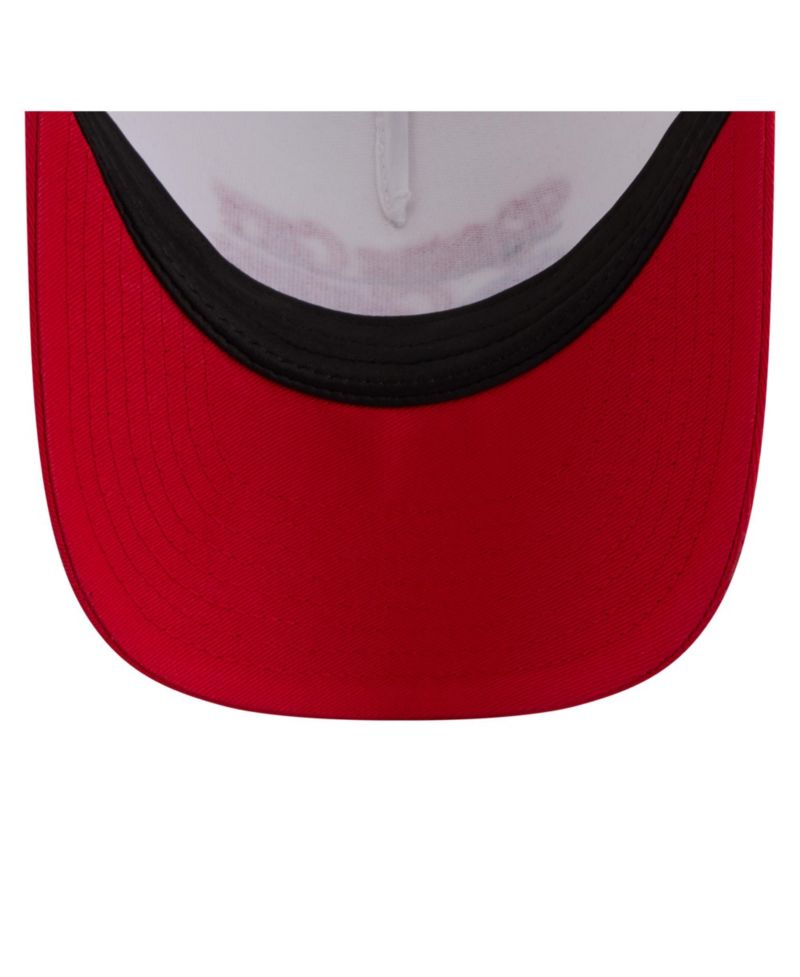 Women's Cream/Red Kansas City Chiefs Retro A-Frame 9FORTY Adjustable Hat